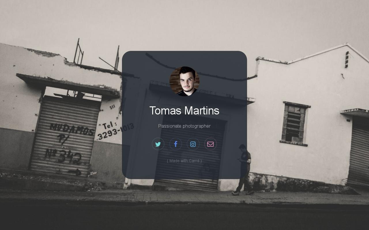 Carrd profile picture for @tom